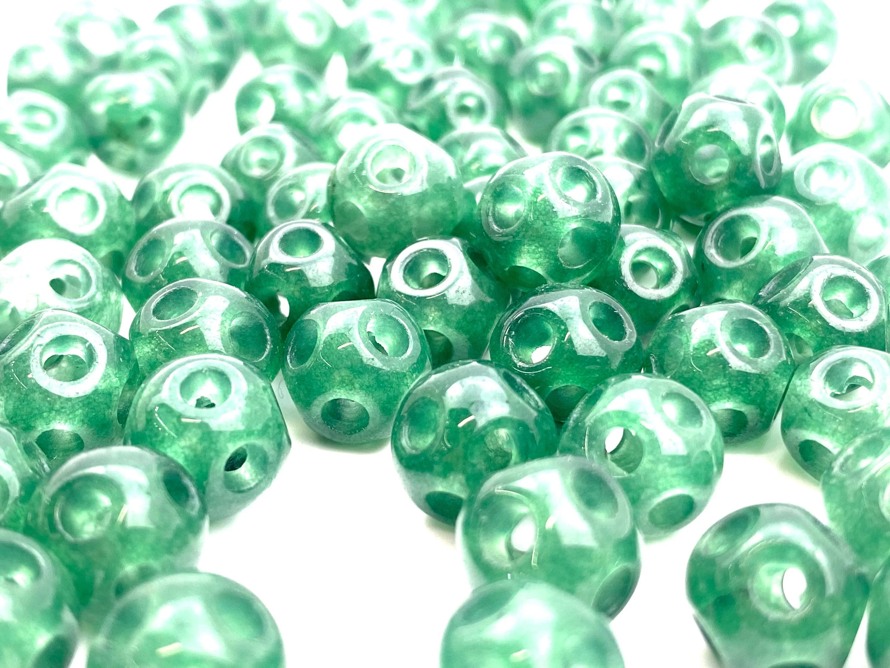 Enhanced Jade Beads , Sku#JP48