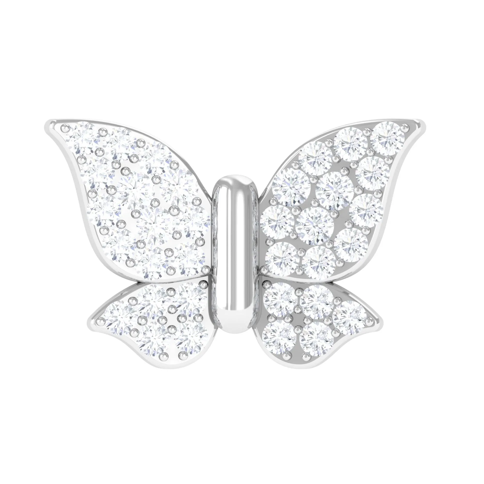 Exquisite Moissanite Butterfly Cartilage Earring