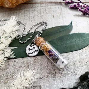 F*ck Anxiety self care necklace