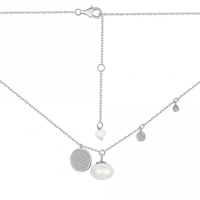 Fresh Water Pearl Disc Necklace ERLN018