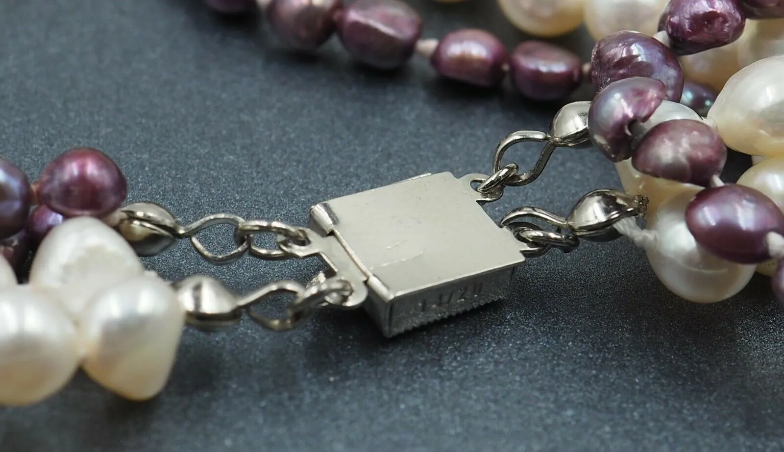 Freshwater Pearl Strand Necklace - Four Strand 41-45 cm Long