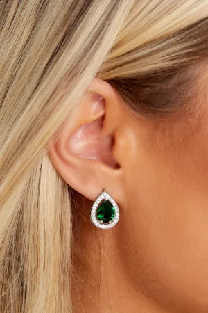 Glam It Up Green Earrings