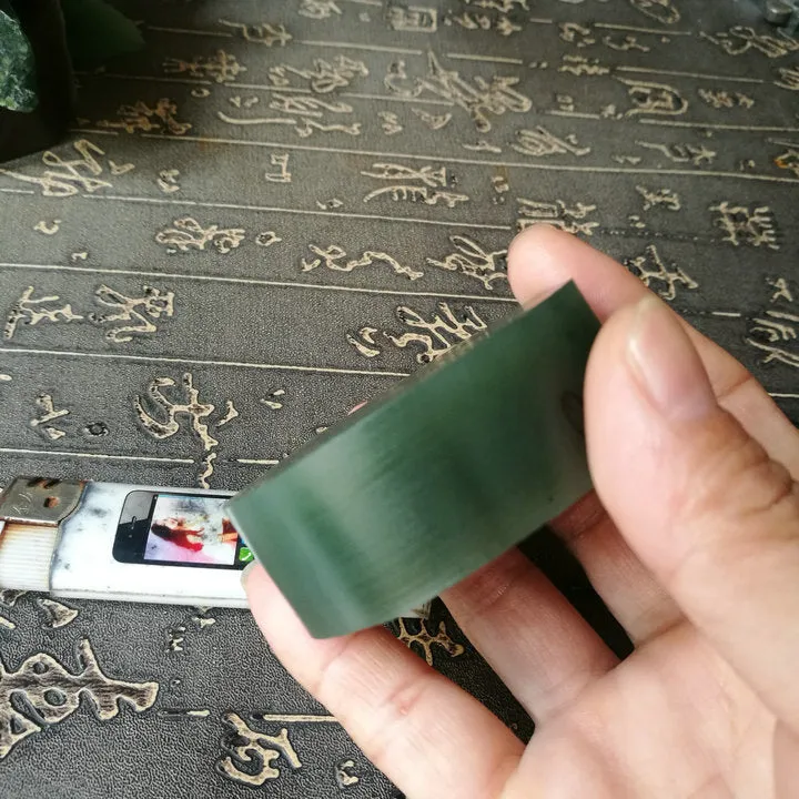 Natural Kunlun Jade Rough Nephrite Raw (168g, 5.9X5.9X2.1cm)
