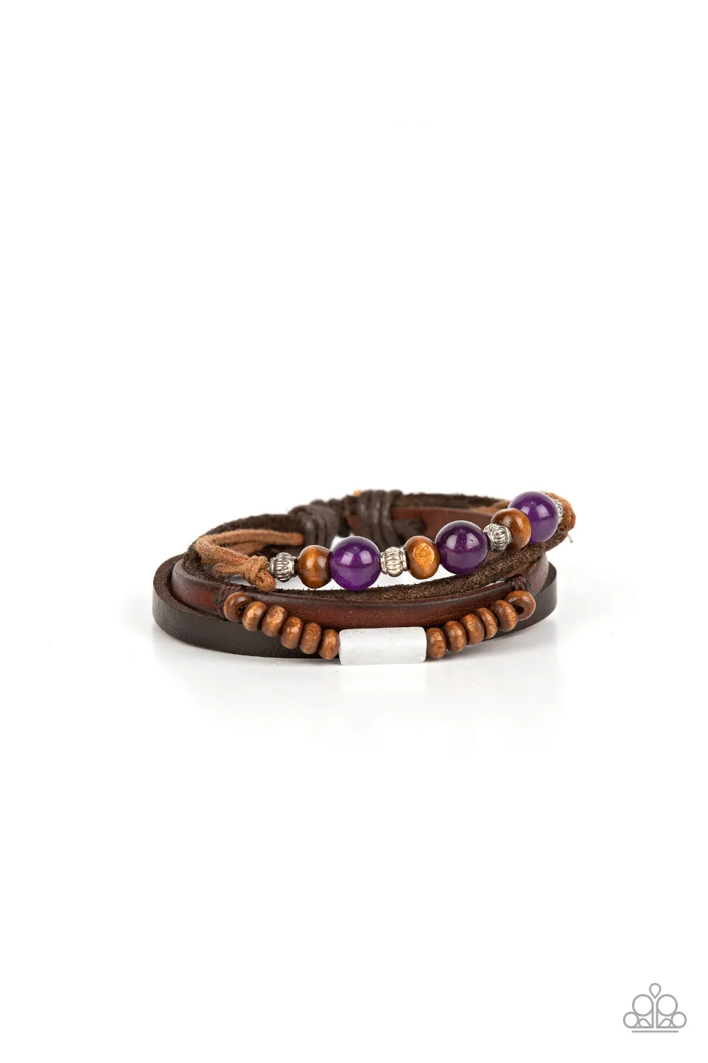 PAPARAZZI Public In-QUARRY - Purple BRACELET