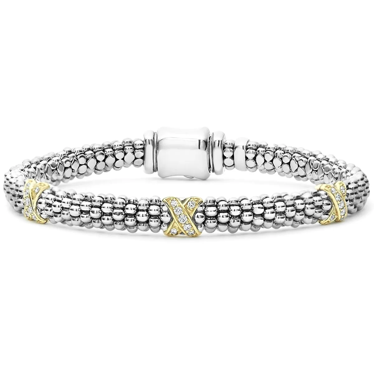 Three Diamond X Bracelet